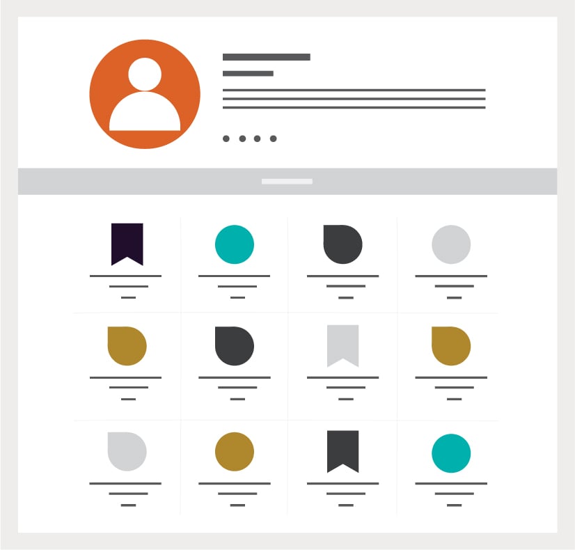 Badge System Design: choose from different badge types