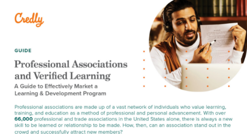 Credly Professional Associations and Verified Learning Guide